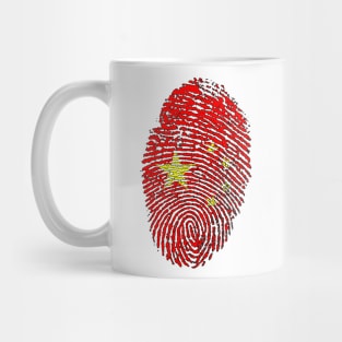 China Flag Fingerprint - CN Flag Mug